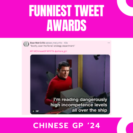 Top 10 Funniest Tweet Awards: Chinese Grand Prix 2024